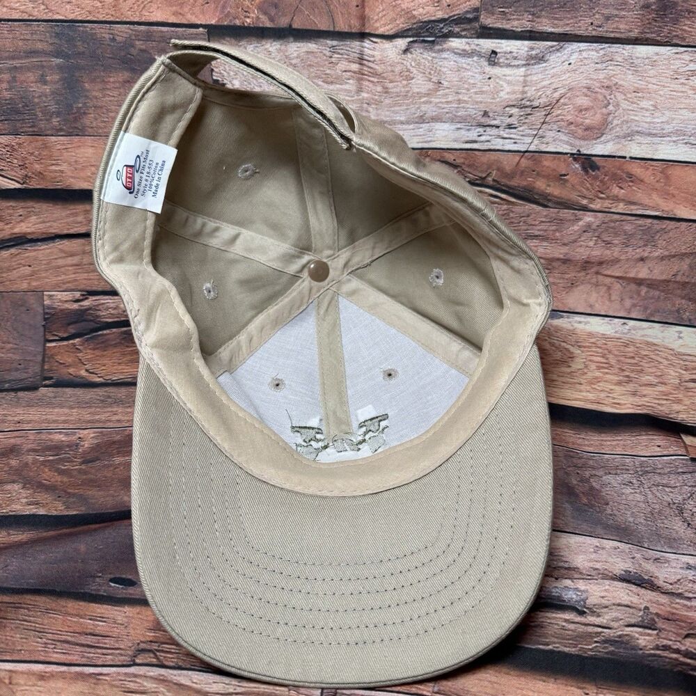 TnT Services Trucker Hat Cap Tan Beige Adjustable Hook Loop Strapback Otto 18-55 - Picture 6 of 7
